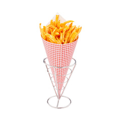 Silver Stainless Steel Singolo Cone Stand - 4