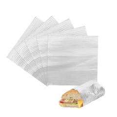 Foil Lux Silver Aluminum Wrap and Basket Liner - Ripple - 12