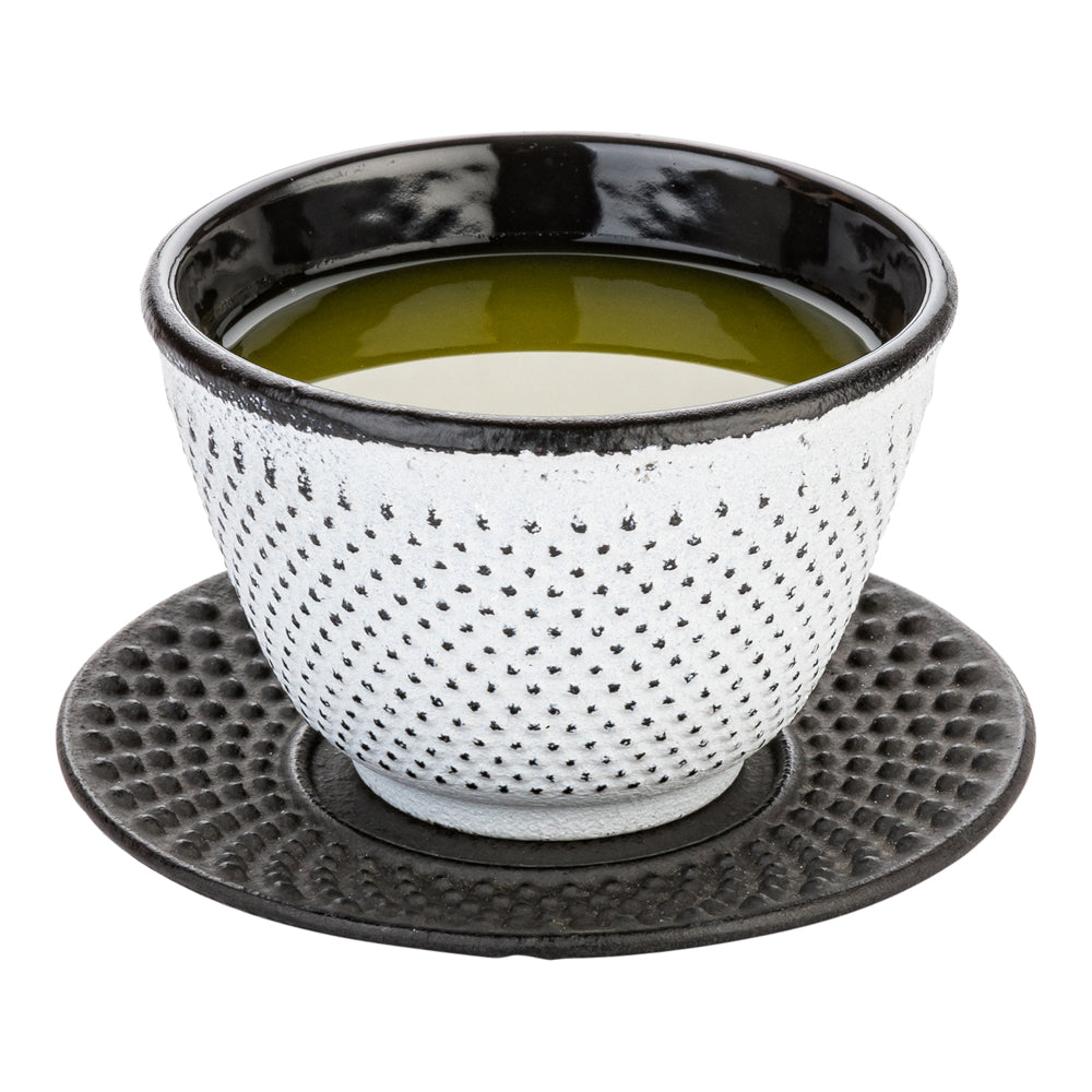 2 Count Box Tetsubin Black Cast Iron Coaster - Hobnail - 3 3/4