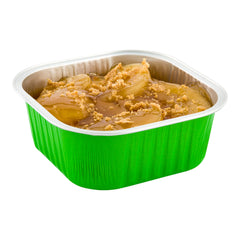 10 oz Square Lime Green Aluminum Baking Cup - Lids Available - 4 1/4