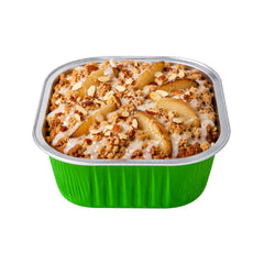 Foil Lux 10 oz Square Lime Green Aluminum Baking Cup - 4 1/4