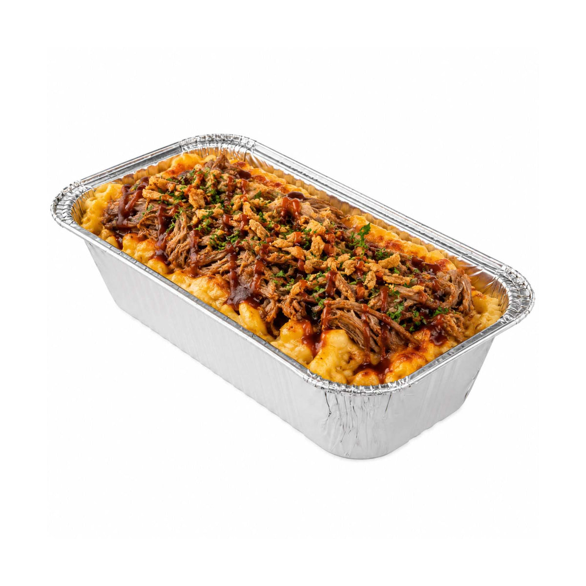 Foil Lux Aluminum 1/3 Size Deep Steam Table / Loaf Pan - 12 1/2" x 6 1/2" x 3 1/4" - 25 count box