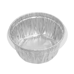 Foil Lux Round Clear Plastic Flat Lid - Fits Ramekin / Portion Cup - 100 count box