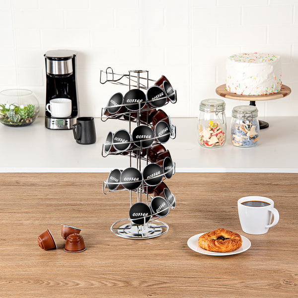 Restpresso Stainless Steel Coffee Pod Capsule Holder Revolving