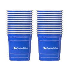Saving Nature 10 oz Blue Aluminum Drinking Cup - 3 1/2
