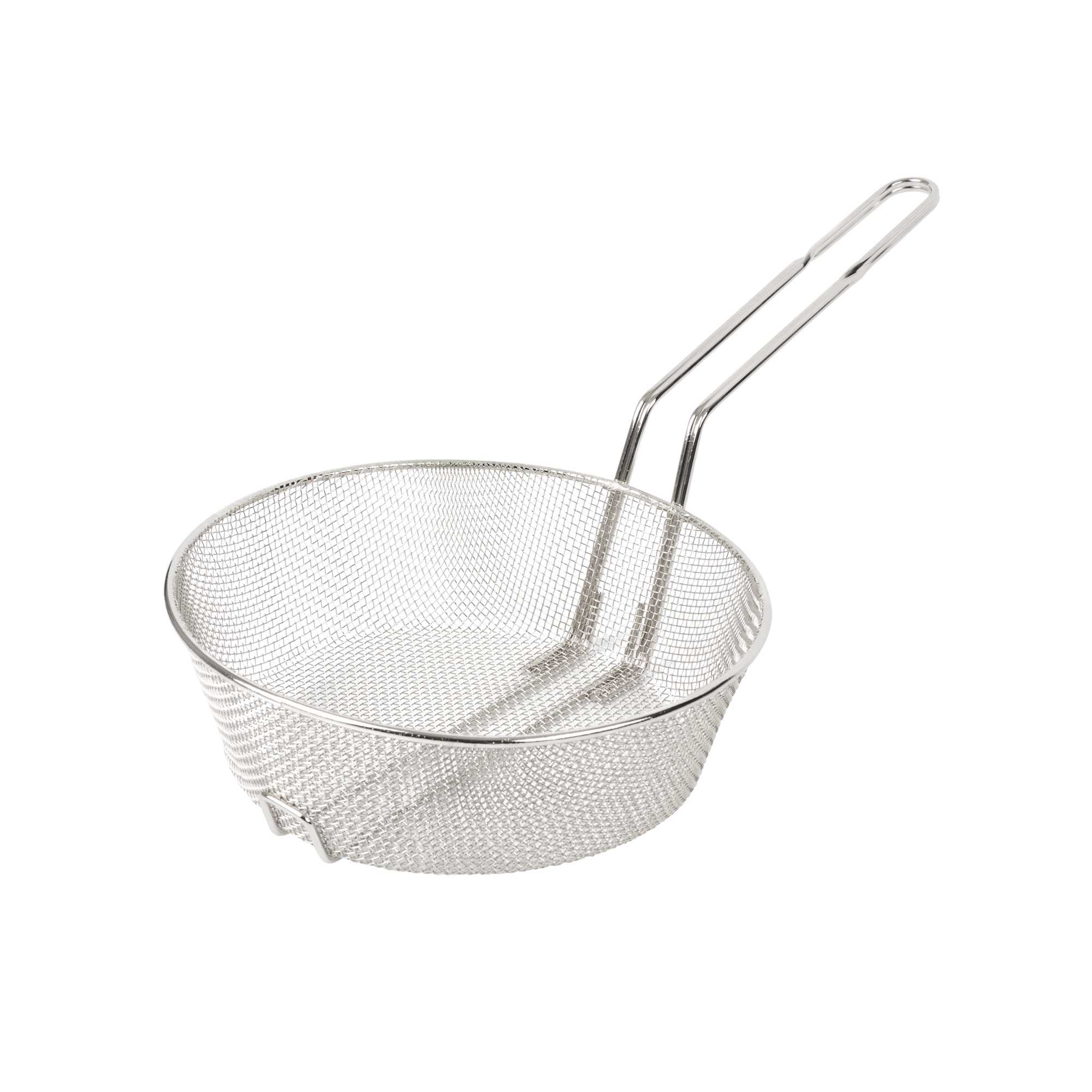 Met Lux Round Nickel-Plated Fine Mesh Culinary Basket - 10" - 1 count box