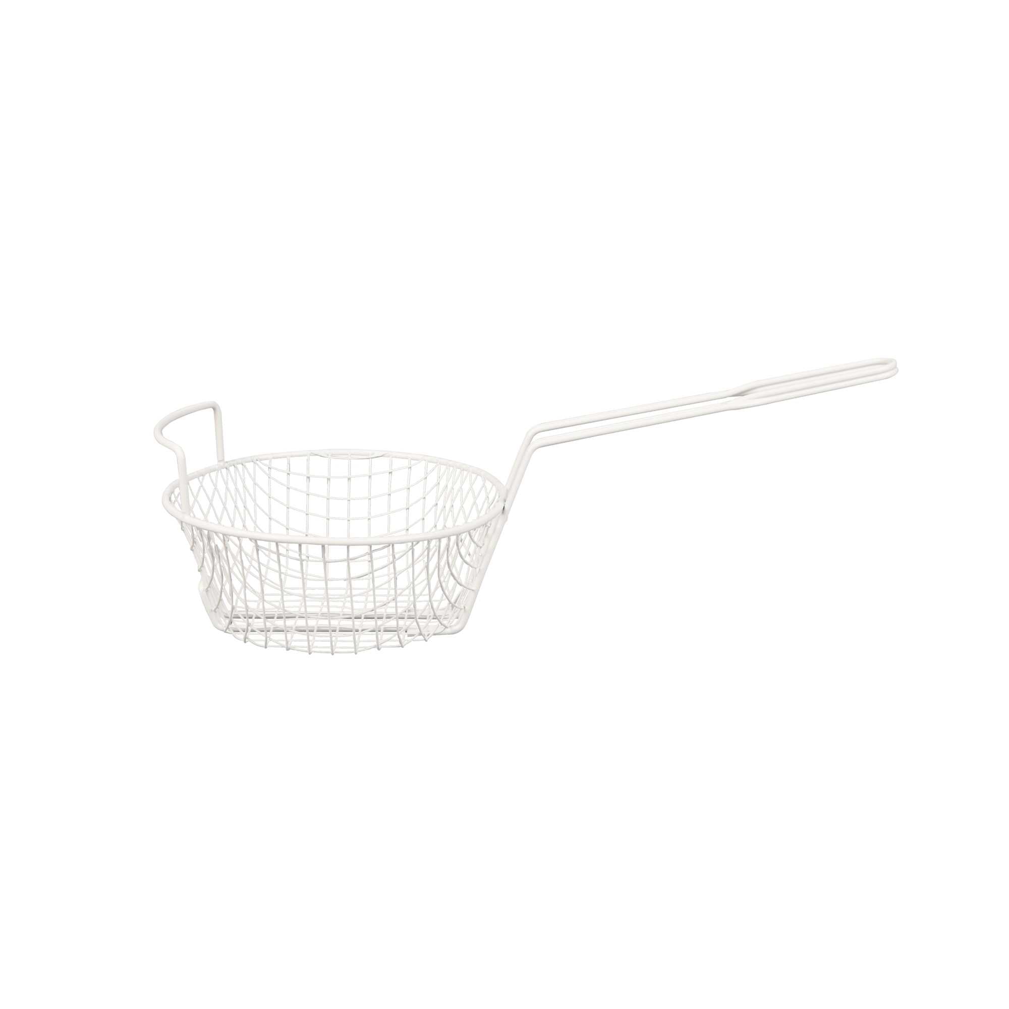 Met Lux Epoxy-Coated Coarse Mesh Breading Basket - with Helper Handle - 8" - 1 count box