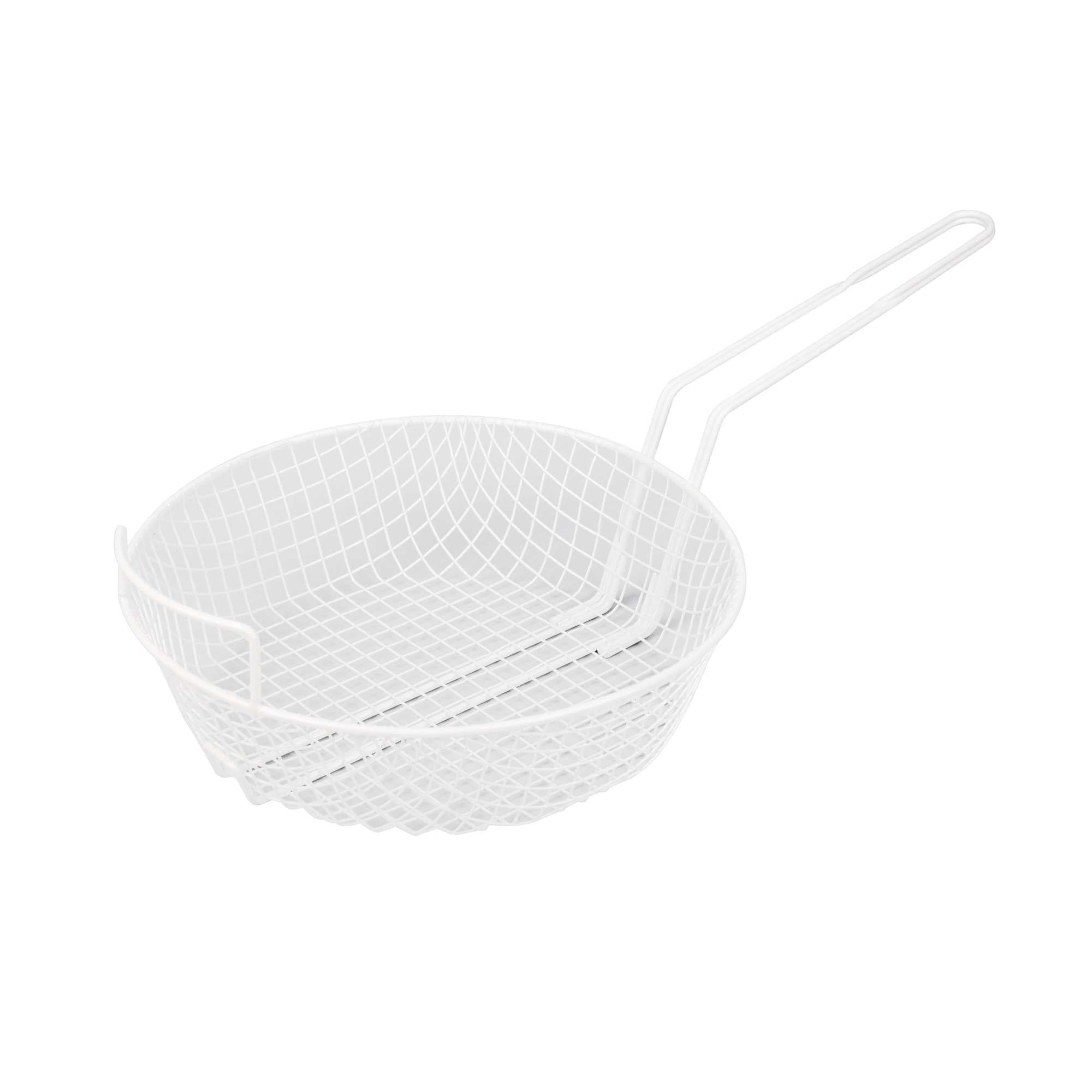 Met Lux Epoxy-Coated Coarse Mesh Breading Basket - with Helper Handle - 12" - 1 count box