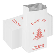 Bag Tek Quart Size Insulated Foil BBQ Bag - Thank You, Heat-Sealable - 12