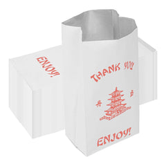 Bag Tek 1/2 Gal Insulated Foil BBQ Bag - Thank You, Heat-Sealable - 14 1/2