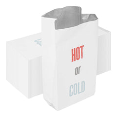 Bag Tek 1/2 Gal Insulated Foil BBQ Bag - Hot or Cold, Heat-Sealable - 14 1/2