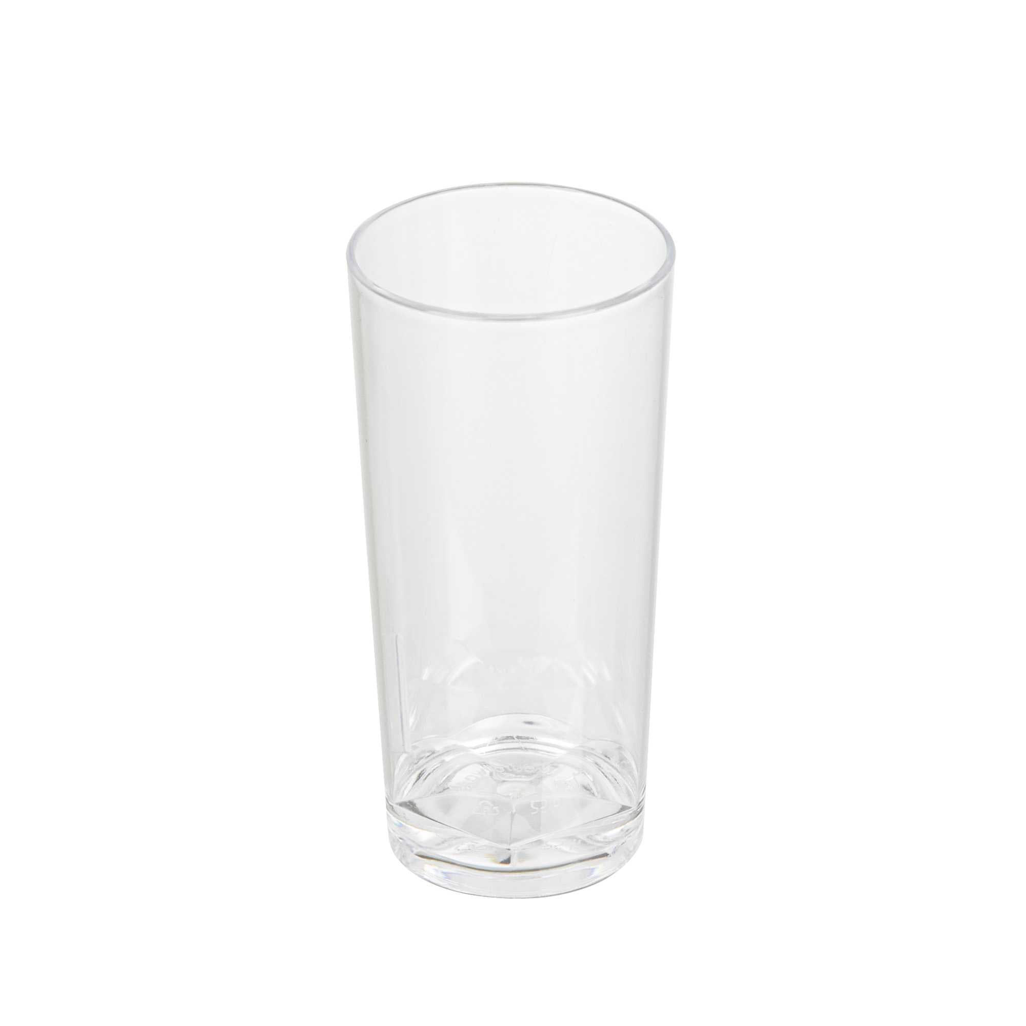 Mini Serve 2 oz Round Clear Plastic Cannello Shot Glass - 1 1/2" x 1 1/2" x 3" - 100 count box