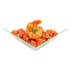 Seagreen Plastic Mini Triangolo Appetizer Plate - 4