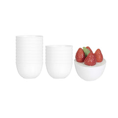 Mini Serve 4 oz Round White Plastic Bodega Cup - 3
