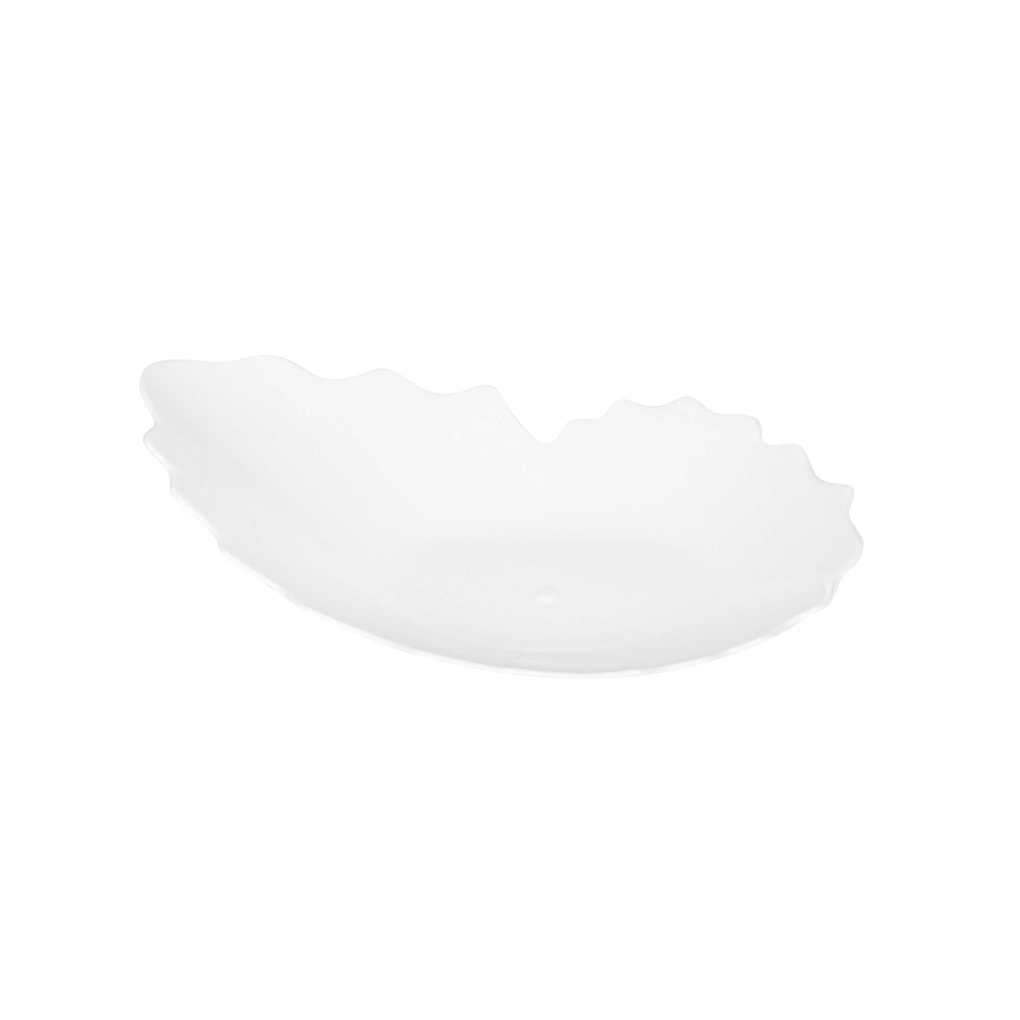 Mini Serve White Plastic Mini Coquille Plate - 3 1/4" x 3 1/4" x 1/2" - 100 count box