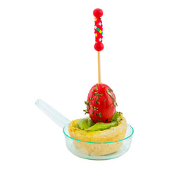 1 oz Round Seagreen Plastic Mini Sauce Pan - 3 1/4