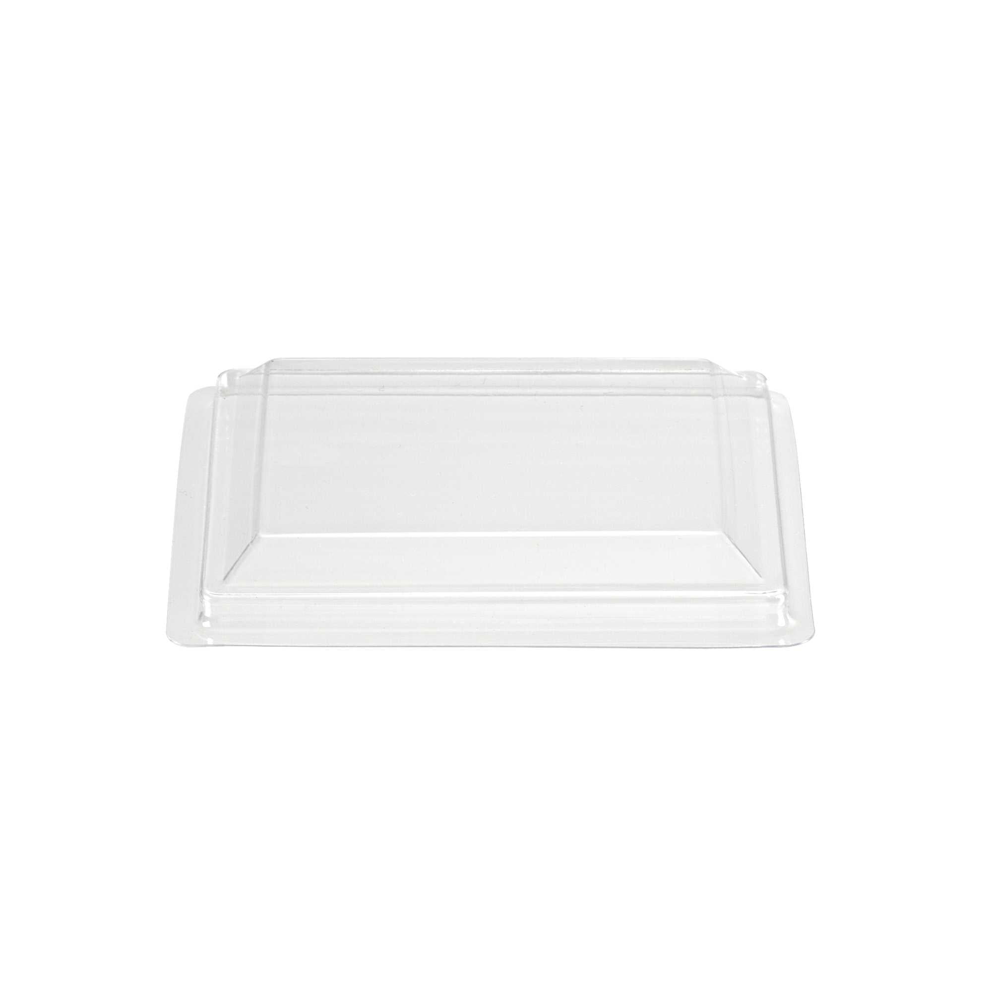 Mini Serve Square Clear Plastic Lid - Fits Large Kova Cup - 2400 count box