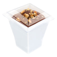 Square Clear Plastic Lid - Fits Bonito Cup - 100 count box