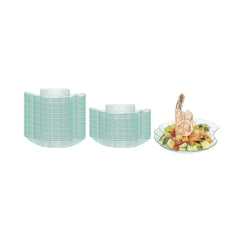 Mini Serve Seagreen Plastic Shell Plate - 3 1/4