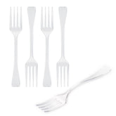 Mini Serve Clear Plastic Mini Fork - 4" - 500 count box
