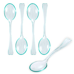 Mini Serve Seagreen Plastic Mini Spoon - 4