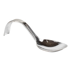 Mini Serve Silver Plastic Curly Tasting Spoon - 4
