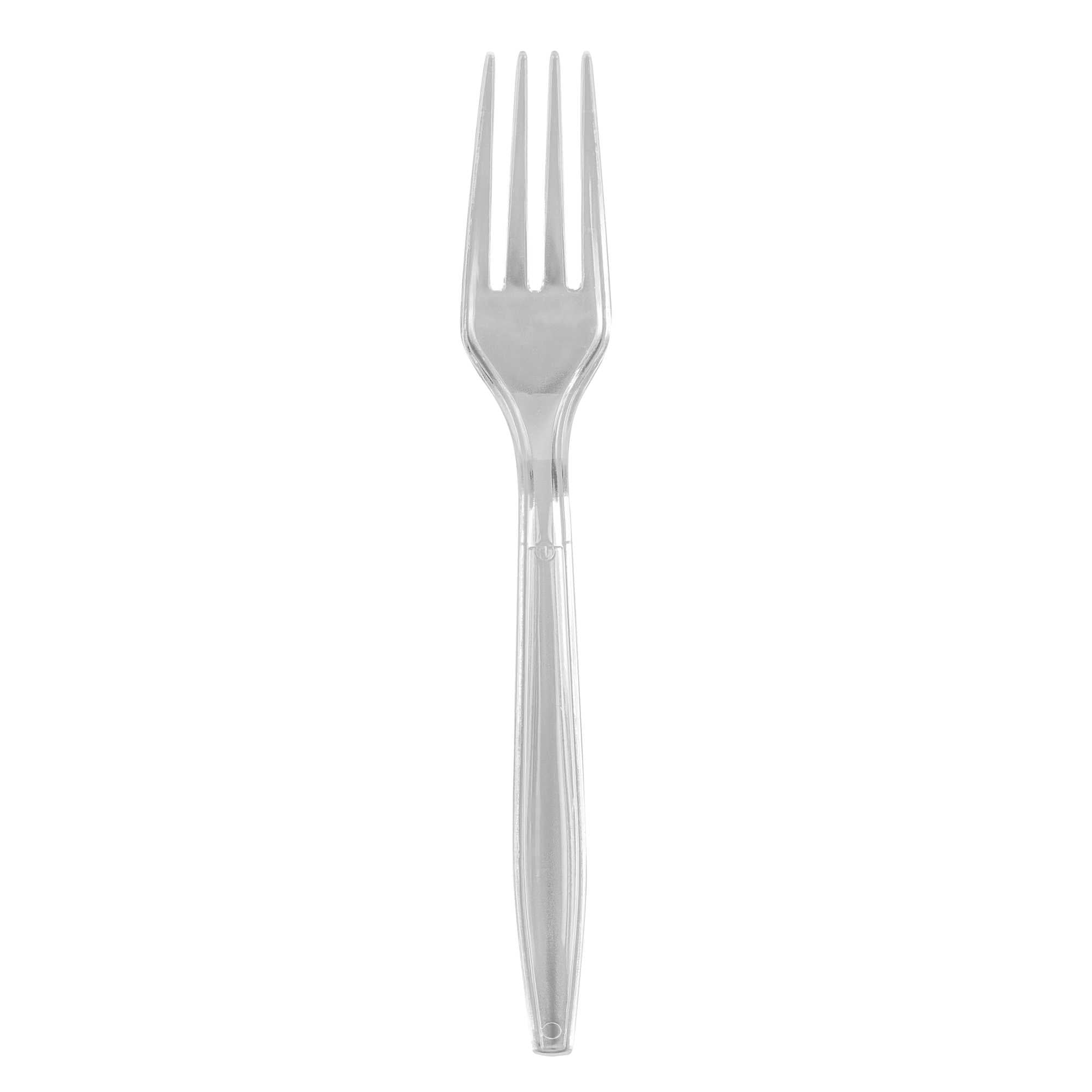 Chef 101 Clear Plastic Fork - 7" x 1" x 1/2" - 250 count box