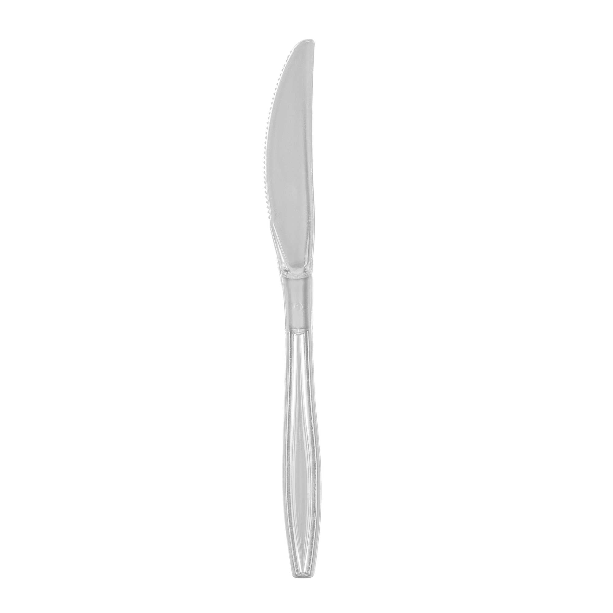 Chef 101 Clear Plastic Knife - 7 1/4" x 3/4" - 250 count box