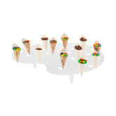 Cone Tek Clear Plastic Palette Cone Holder - For Mini Cones, 35 slots - 16" x 13" x 3" - 4 count box