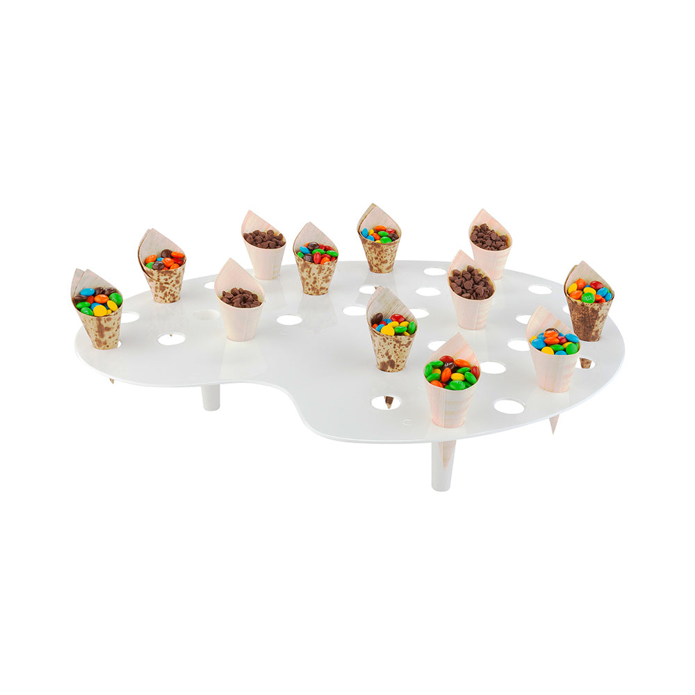 Cone Tek White Plastic Palette Cone Holder - For Mini Cones, 35 slots ...