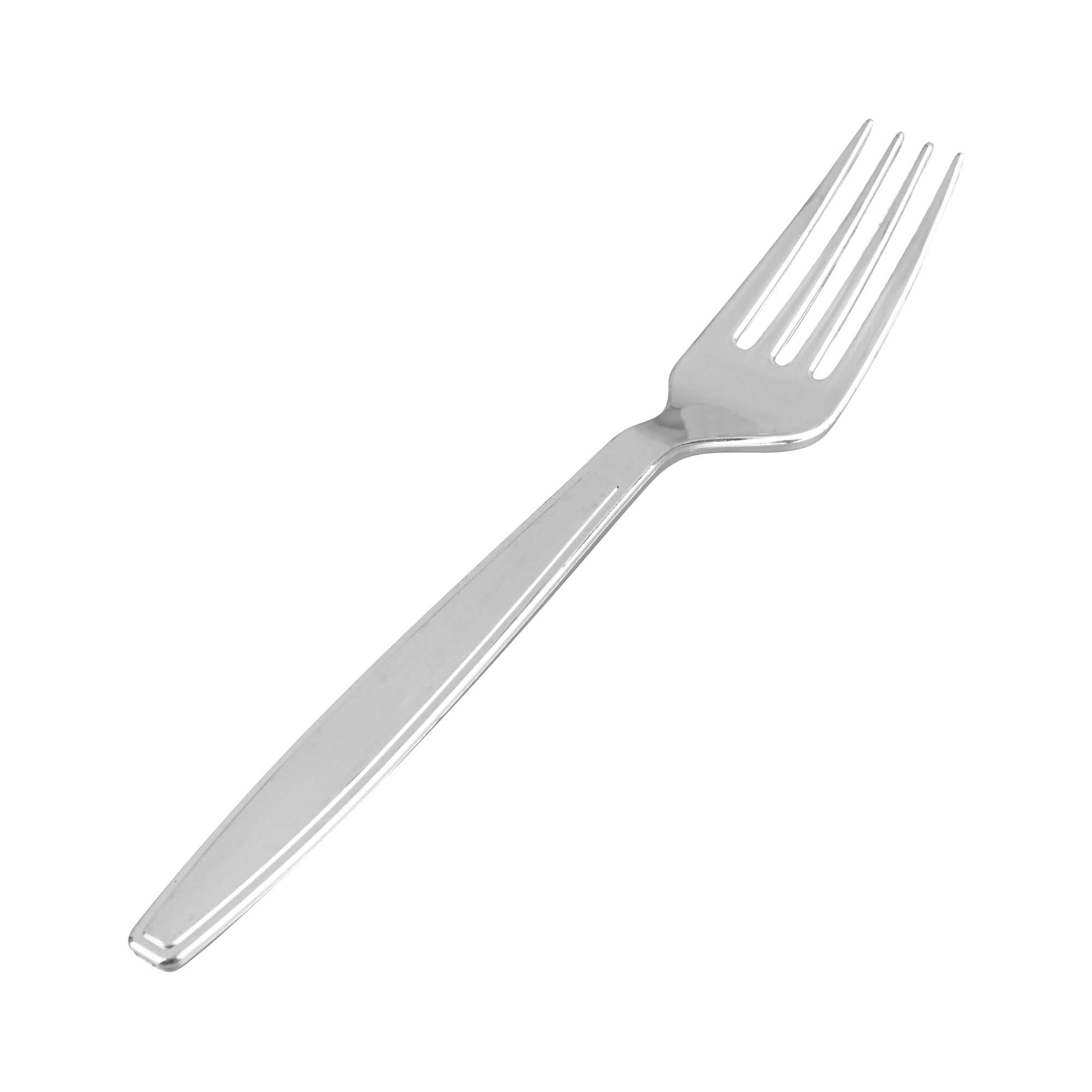 Argento Silver Plastic Fork - 7" - 2000 count box