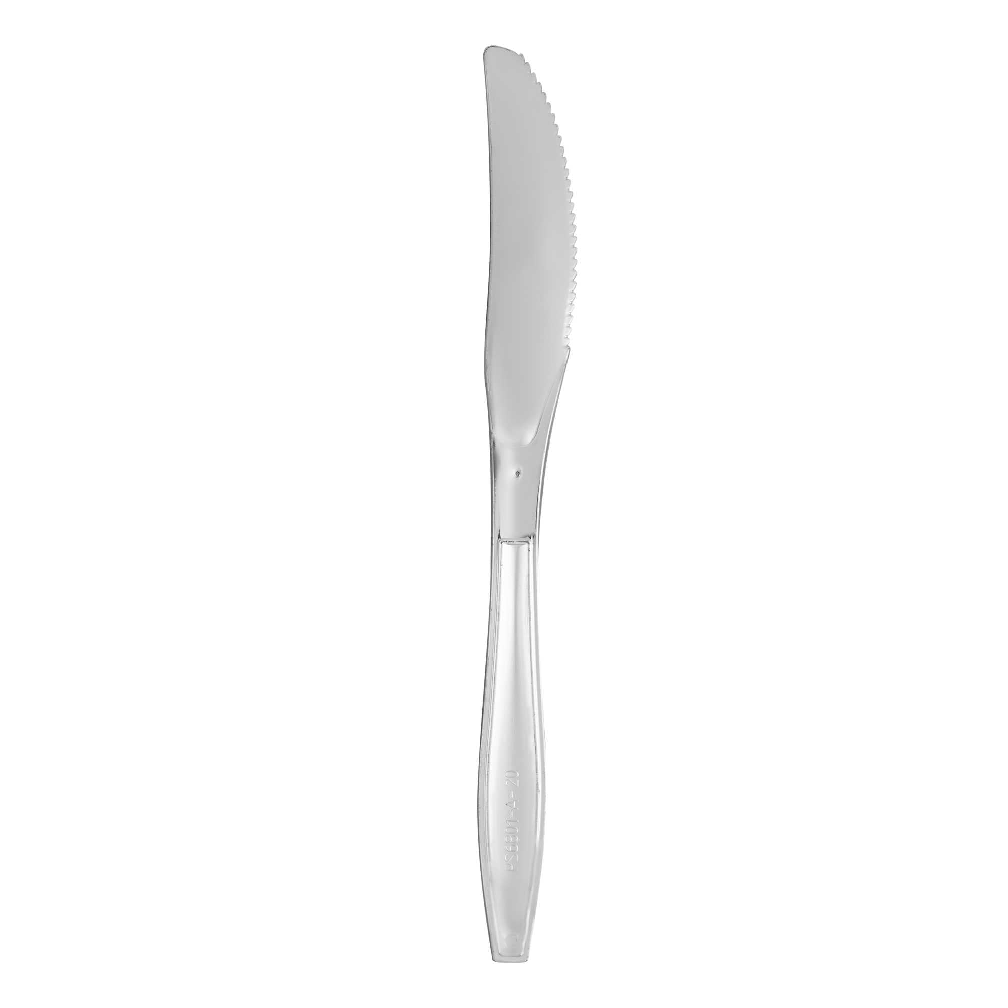 Argento Silver Plastic Knife - 7 3/4" - 250 count box