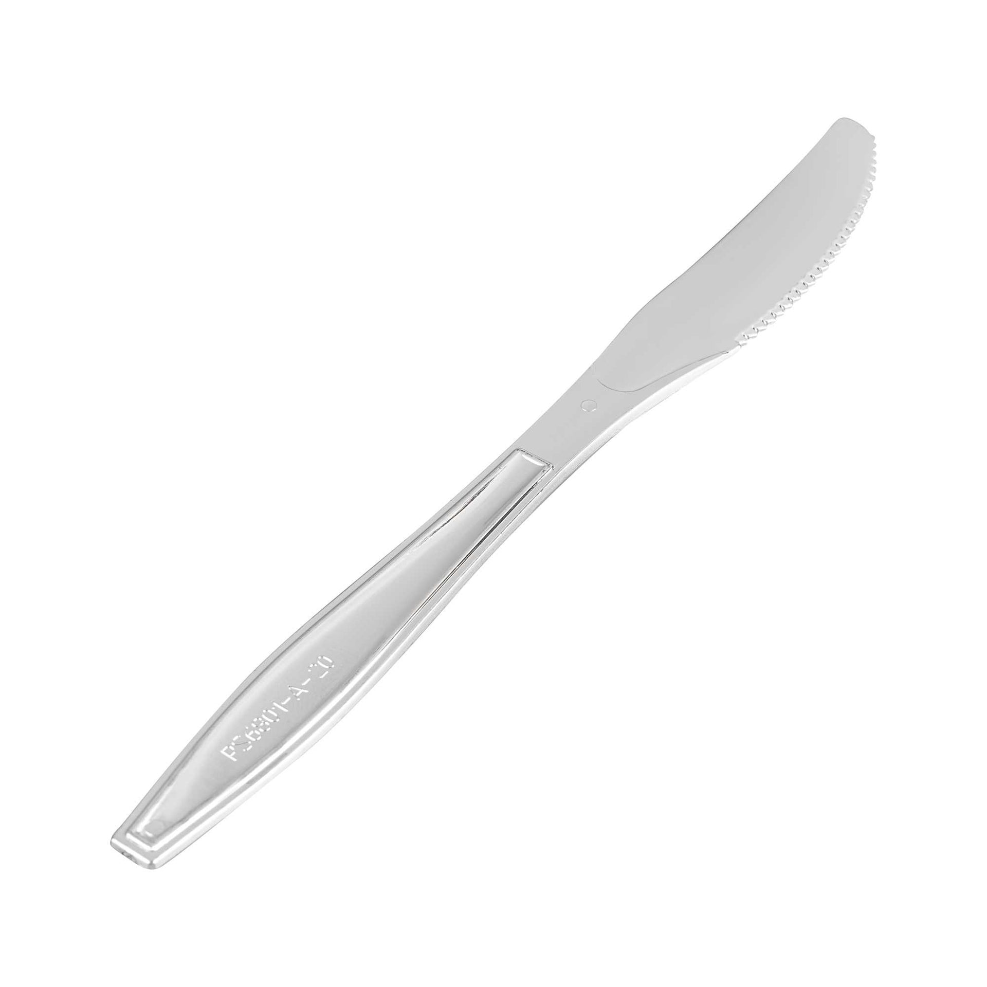 Argento Silver Plastic Knife - 7 3/4" - 250 count box