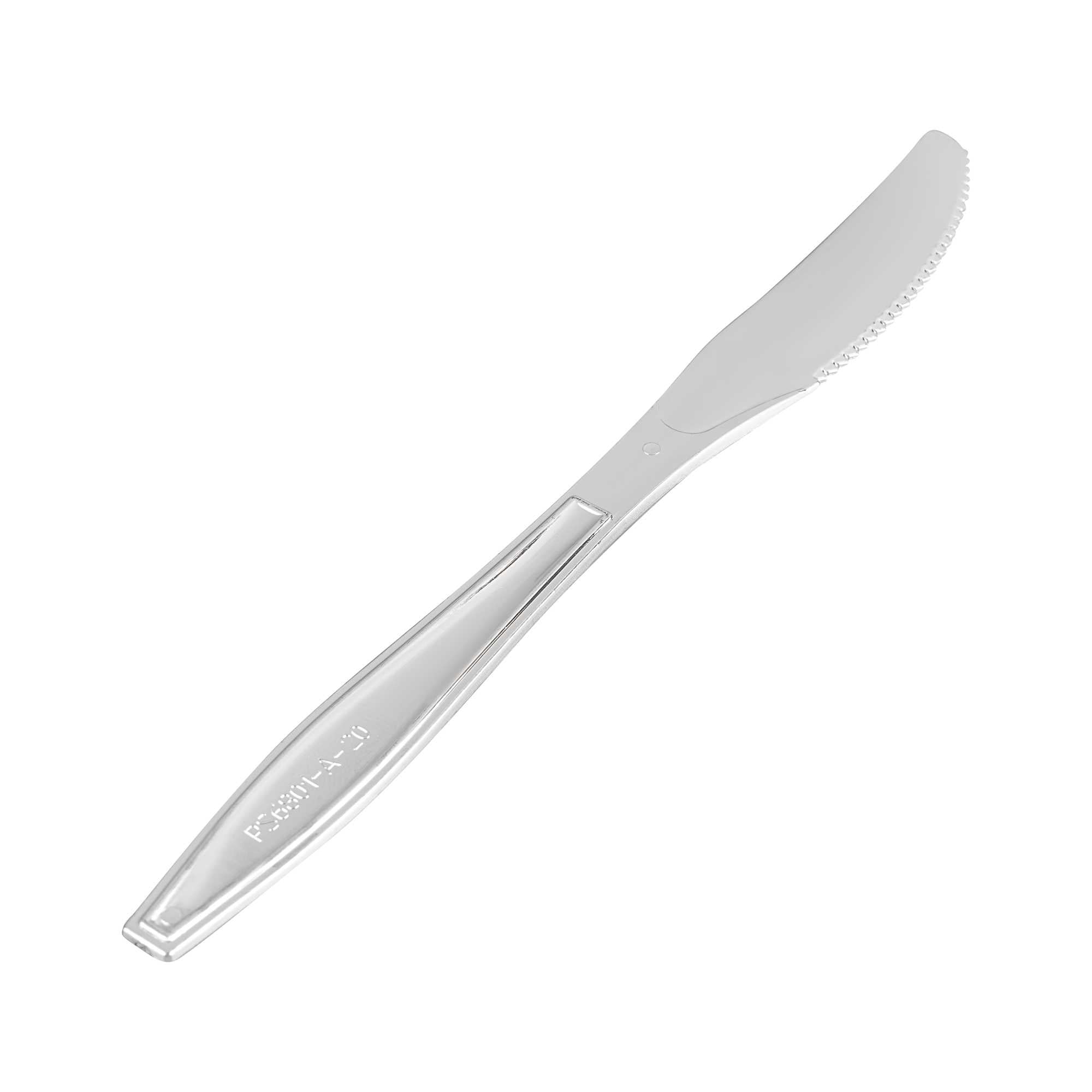 Argento Silver Plastic Knife - 7 3/4" - 250 count box