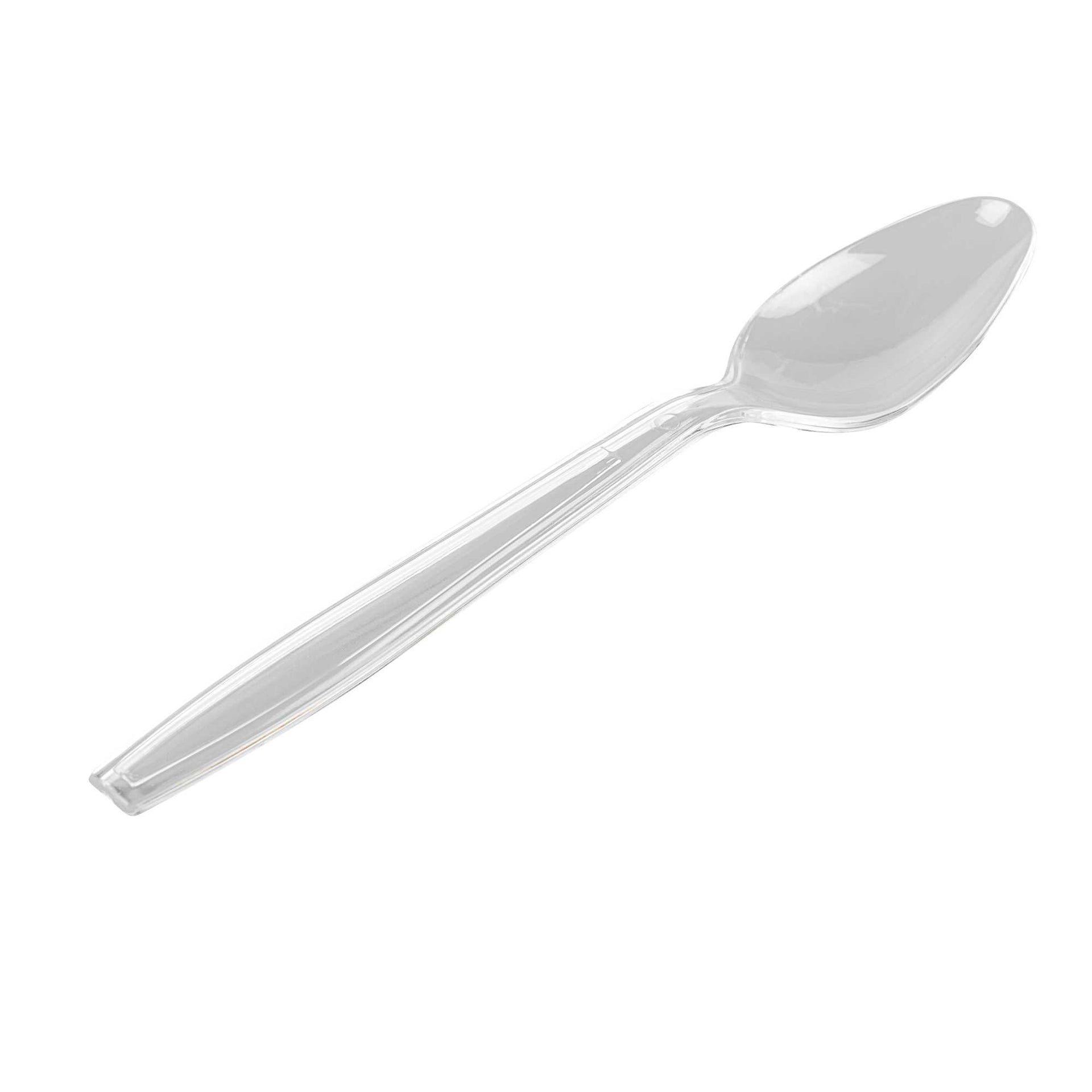 Moderna Clear Plastic Spoon - 7 1/4" - 250 count box
