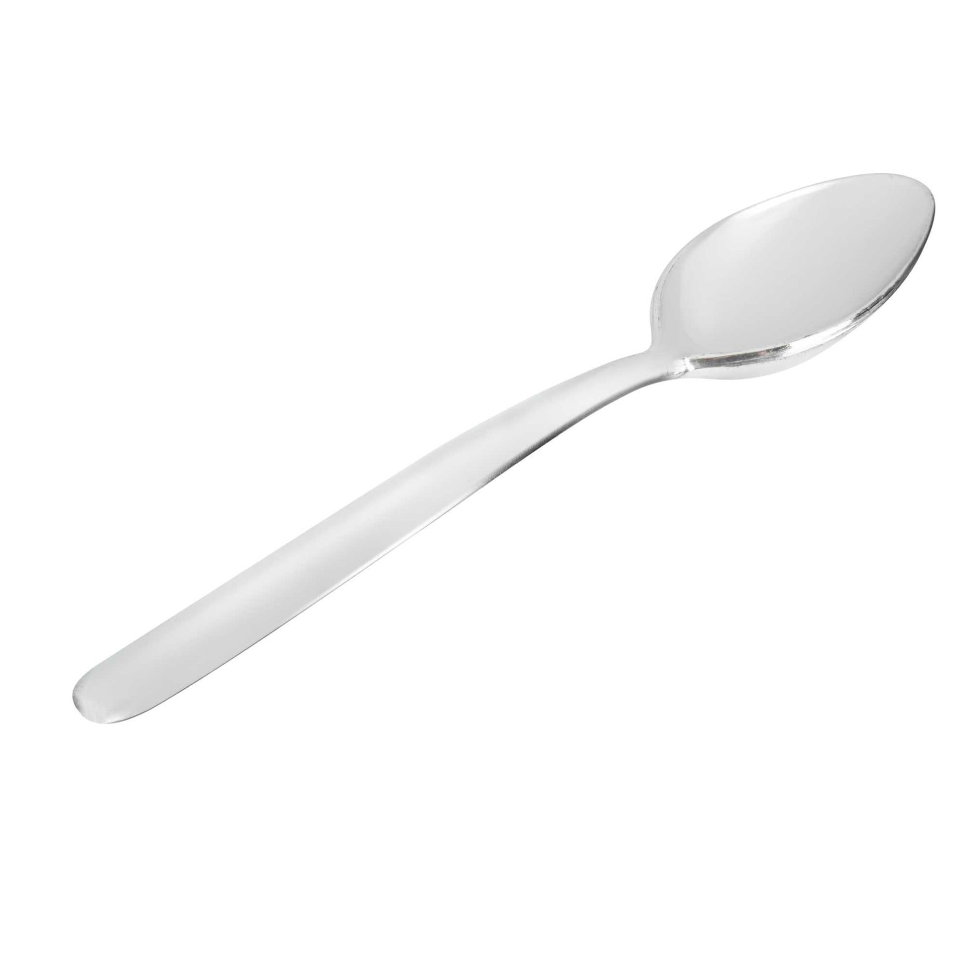 Moderna Silver Plastic Dessert Spoon - 5 1/2" - 250 count box