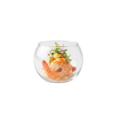 Mini Serve 2 oz Sphere Clear Plastic Cup - 2 1/4