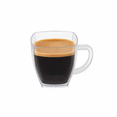 Restpresso 2 oz Square Clear Plastic Mini Cafe Cup - 2