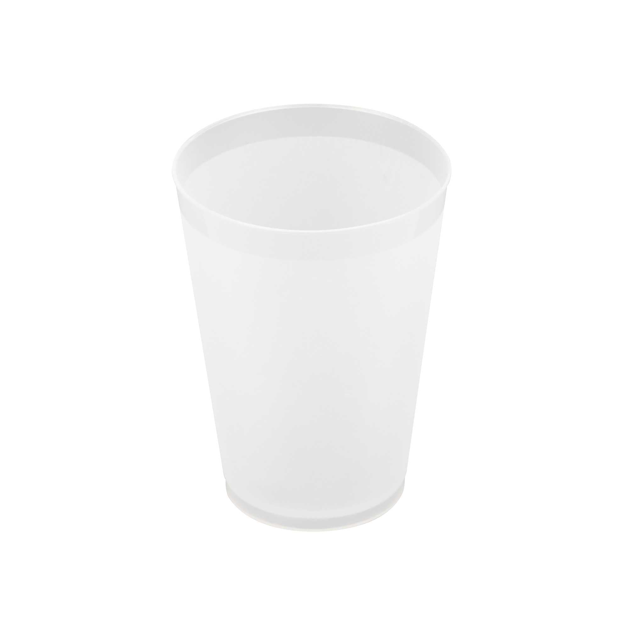 Flexi Grip 12 oz Round Frosted Plastic Cup - 3 1/4" x 3 1/4" x 4 1/4" - 500 count box