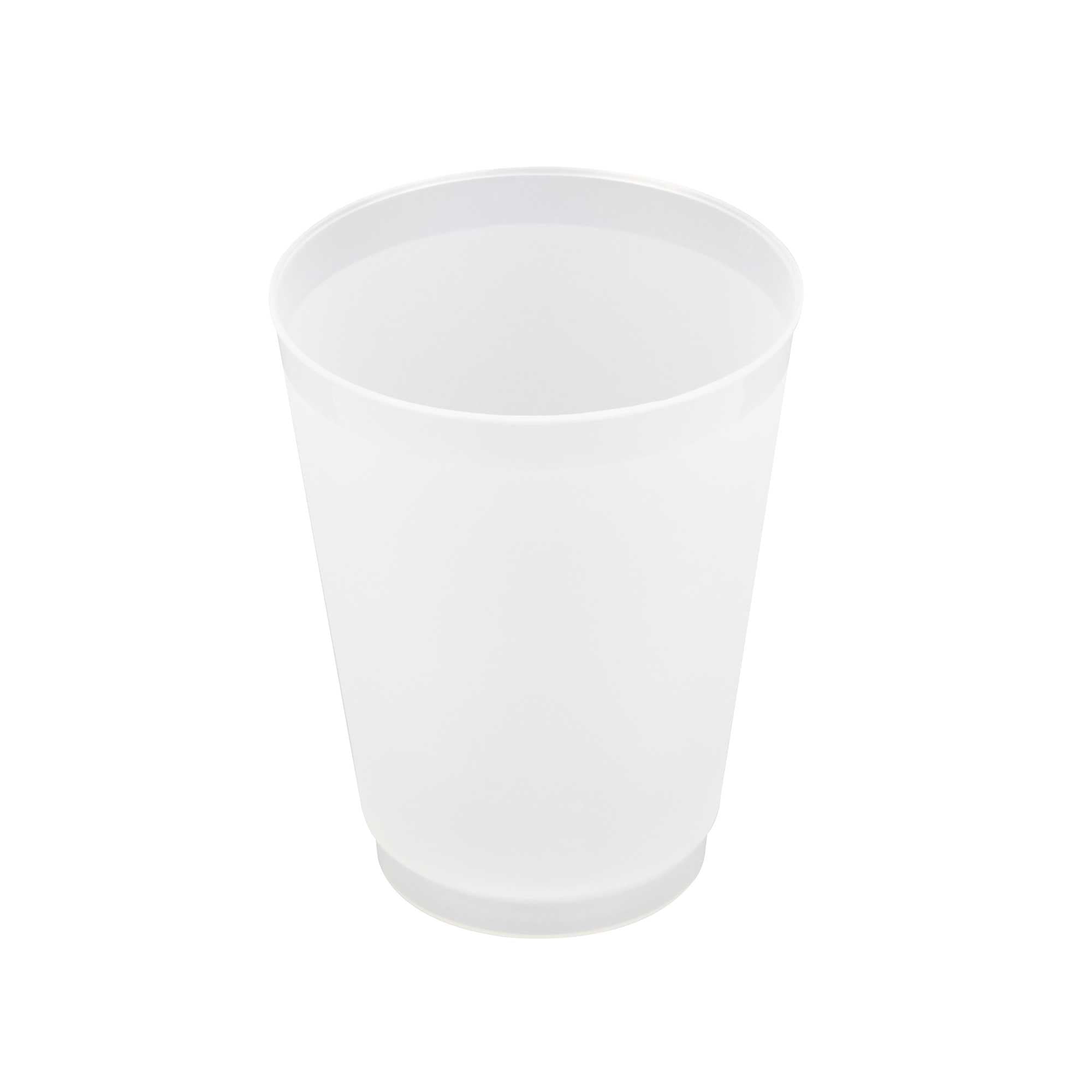 Flexi Grip 16 oz Round Frosted Plastic Cup - 3 1/2" x 3 1/2" x 4 1/2" - 25 count box