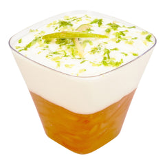 4 oz Square Clear Plastic Bellissima Tasting Cup - 2 1/2