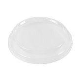 Basic Nature Round Clear PLA Plastic Dome Lid - Fits To Go Deli Container, Compostable - 500 count box