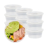 Asporto 12 oz Round Clear Plastic Soup Container - with Lid, Microwavable - 4 1/2" x 4 1/2" x 2 1/2" - 100 count box