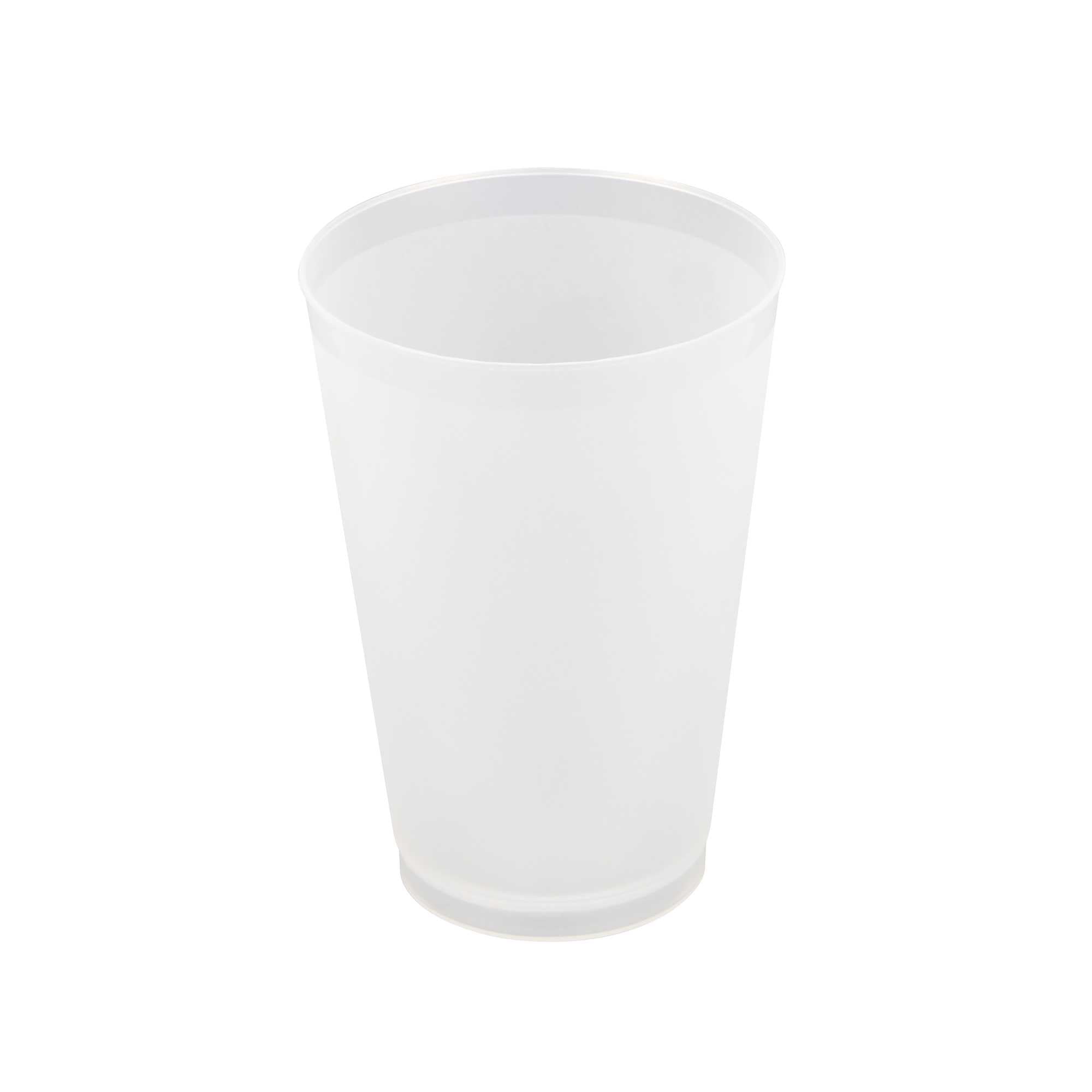 Flexi Grip 20 oz Round Frosted Plastic Cup - 3 3/4" x 3 3/4" x 5 1/4" - 500 count box