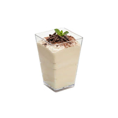 Mini Serve 4 oz Square Clear Plastic Tall Medium Kova Cup - 2