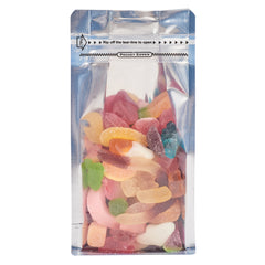 Bag Tek White Plastic Small Snack Bag - Double Seal, Rip Lock, Heat Sealable - 8