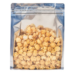 Bag Tek White Plastic Large Snack Bag - Double Seal, Rip Lock, Heat Sealable - 9 1/2