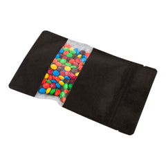 Bag Tek Black Plastic Small Window Bag - Heat Sealable - 7