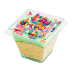 Square Clear Plastic Lid - Fits Mini Kova Cup - 100 count box