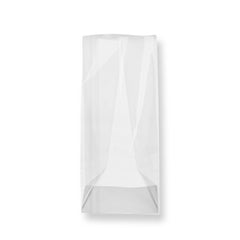 Bag Tek Clear Plastic Gusset Bag - Flat Bottom, Paper Insert, Heat Sealable - 4